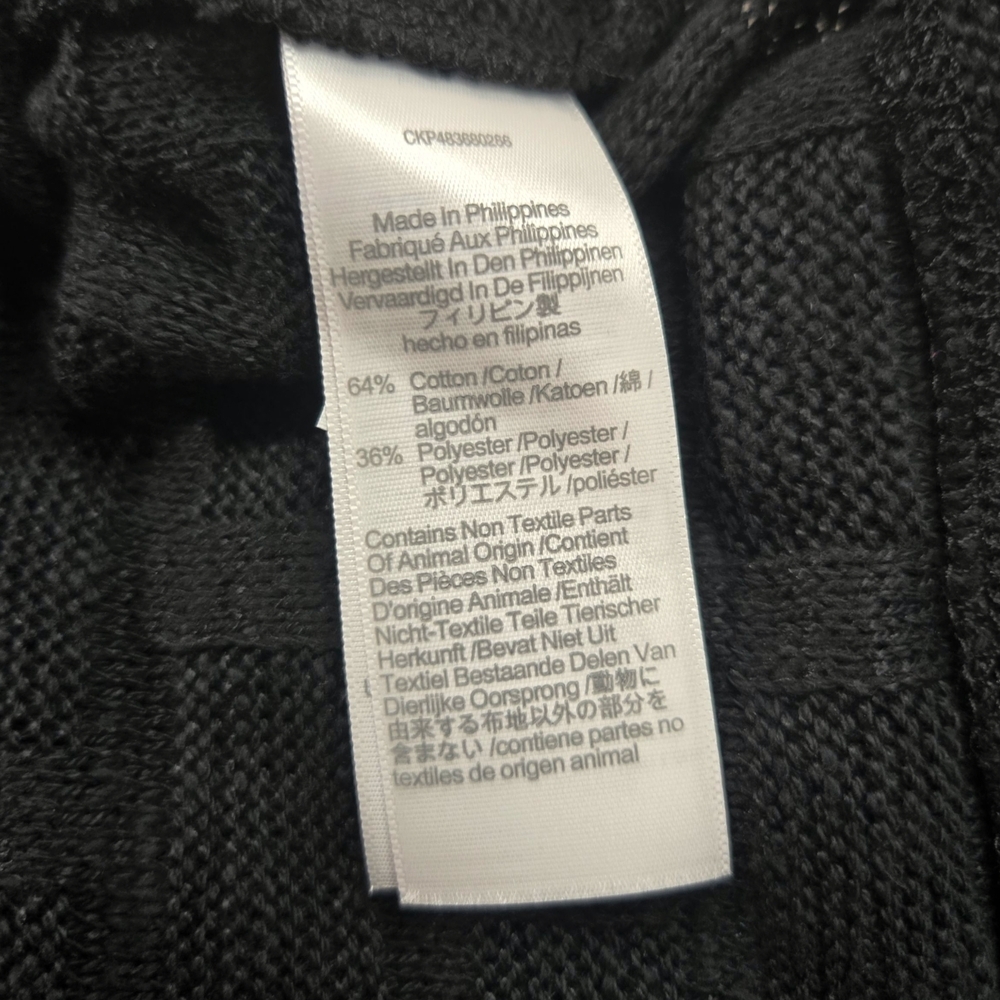 NWT Madewell Basketweave-Stitch Vest Black Textured Knit Tank Top Cropped Size M - Picture 14 of 14